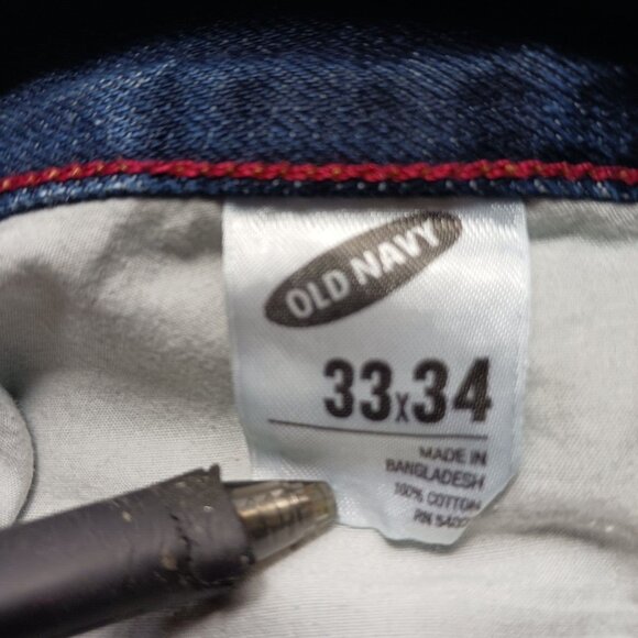 Old Navy Bootcut Jeans Mens 34x33 Blue Denim Vintage Y2K Classic Western Fit - Picture 2 of 10